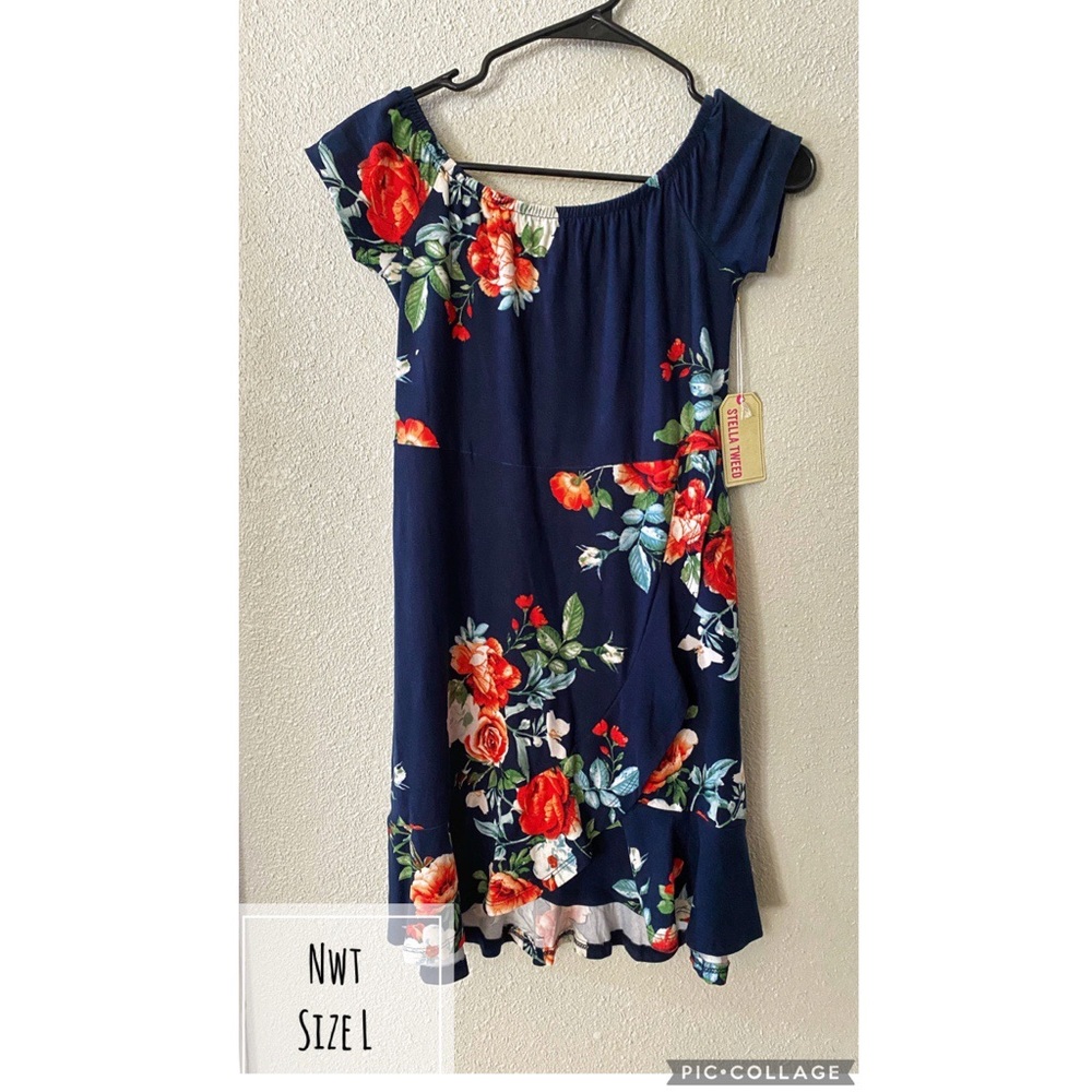 Floral Off Shoulder Dress